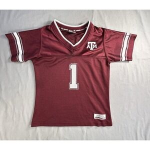 Colosseum Texas A & M Aggies #1 Jersey‎ Kids Small NCASS wear on lettering